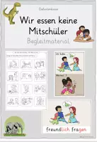 Vorschau - Arbeitsblätter - Begleitmaterial "Wir essen keine Mitschüler" - soziales Lernen / Klassenregeln - Deckblatt