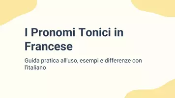 anteprima - Presentazioni / Lavagne - Annotare regole base e differenze rispetto ai pronomi soggetto - Pagina 1