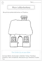Vorschau - Arbeitsblätter - Weihnachten – Kreatives Schreiben: Mein Lebkuchenhaus - Seite 1