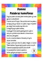 Vista previa - Juegos / Gamificación - Dominó Palabras homófonas - página 1