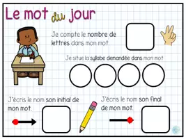 Aperçu - Feuilles d'exercices - Le mot du jour - Page 2