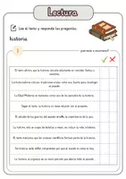 Vista previa - Hojas de trabajo - Comprensión lectora – historia + soluciones - página 2