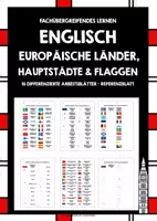 Vorschau - Stationenlernen - ENGLISH EUROPE COUNTRIES, CAPITALS & FLAGS WORKSHEETS - Deckblatt