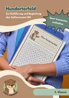 Vorschau - Arbeitsblätter - Hunderterfeld Mathe Grundschule | Minimalistic Edition - Deckblatt