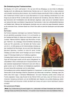 Vorschau - Arbeitsblätter - Die Entstehung des Frankenreiches - Deckblatt