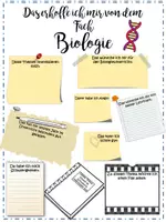 Vorschau - Arbeitsblätter - Erwartungen an das Fach Biologie, erste Stunde - Deckblatt