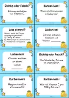 Vorschau - Arbeitsblätter - Zitrone - Sparpaket | Wissenskartei, Lückentext, Quizkarten, POP Art Malvorlagen - Seite 3