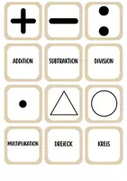 Vorschau - Spiele - Spiel: Finde Paare - Aufbau Wortschatz Mathematik - Seite 1