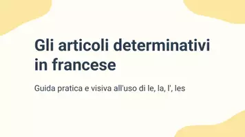 anteprima - Presentazioni / Lavagne - Comprendere un testo breve con articoli determinativi - Pagina 1