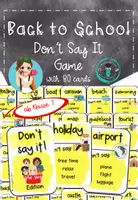 Vorschau - Spiele - Back to School: Don't say it - Speaking Game (80 Spielkarten) - Deckblatt