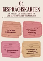 Vorschau - Anderer Materialtyp - Gesprächskarten Back to School - Kennenlernen - Seite 1
