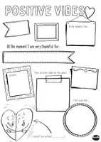 Vorschau - Mal- und Bastelvorlagen - Dankbarkeit / Positive Vibes - Sketchnotes - Seite 3