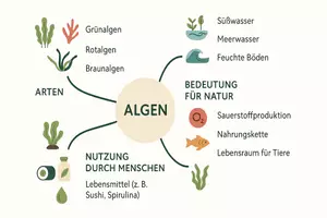 Vorschau - Arbeitsblätter - Lernposter + Arbeitsblätter zum Thema "Algen" + Lösung & MP3 + Mindmap + Infografiken - Seite 3