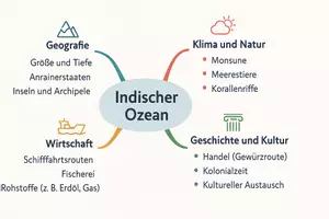 Vorschau - Arbeitsblätter - Arbeitsblätter zum Thema "Indischer Ozean" + Lösung & MP3 + Mindmap + Infografik - Seite 2