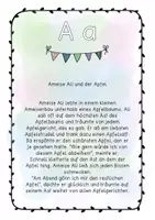 Vorschau - Arbeitsblätter - Buchstabengeschichte A a - Seite 1