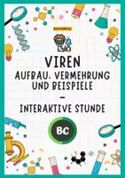Vorschau - Stundenentwürfe - Viren - Aufbau, Vermehrung, Beispiele: Interaktive Unterrichtsstunde - Deckblatt