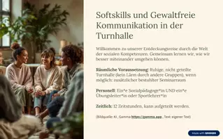 Vorschau - Stundenentwürfe - Softskills-und-Gewaltfreie-Kommunikation-in-Bewegung - Seite 1