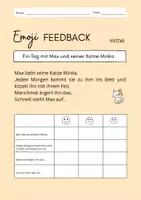 Vorschau - Arbeitsblätter - Emoji Feedback "Max und Minka" - Seite 2