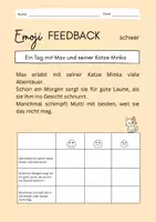 Vorschau - Arbeitsblätter - Emoji Feedback "Max und Minka" - Seite 3