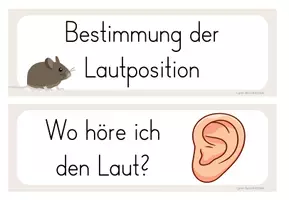 Vorschau - Präsentationen/Tafelbilder - Bestimmung der Lautposition - Buchstabeneinführung - Seite 3