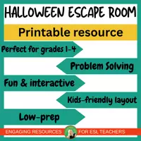 Vista previa - Unidades / Secuencias / Situaciones de Aprendizaje - ELA Holiday Escape Room Bundle | ESL activities | Print - página 2