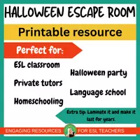 Vista previa - Juegos / Gamificación - Halloween Escape Room PDF | Breakout Game with Puzzles & Activities for Kids - página 3