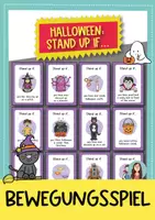 Vorschau - Spiele - HALLOWEEN – Stand up if... Bewegungsspiel Englisch mit +40 Karten - Deckblatt