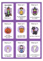 Vorschau - Spiele - HALLOWEEN – Stand up if... Bewegungsspiel Englisch mit +40 Karten - Seite 1