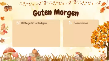 Vorschau - Präsentationen/Tafelbilder - Herbst Begrüßungsbild Digitale Tafel Stundentransparenz - Seite 2