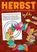 Vorschau - Arbeitsblätter - Bastel deinen bunten Blätter Kranz - Kunstidee für den Herbst - Deckblatt