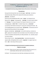 Vorschau - Arbeitsblätter - Vocabulary/grammar & explaining words: Smartphones (2 Arbeitsblätter mit Lösungen) - Seite 3