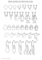 Vista previa - Hojas de trabajo - Clases de arte en invierno, Animales en invierno, Acuarelas en la clase de arte - página 3