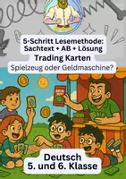 Vorschau - Arbeitsblätter - Trading Karten – Lesestrategien - Deckblatt