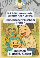 Vorschau - Arbeitsblätter - Labubu Chinesischer Plüschtier Trend | Lesestext - Deckblatt