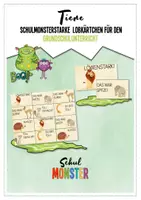 Vorschau - Bildkarten - Tierische Motivations-/Belobigungskärtchen - Deckblatt