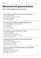 anteprima - Compiti in classe/Test - Scrittura Creativa: Elementi del Racconto Horror - Pagina 2