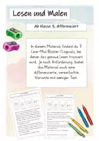 Vorschau - Arbeitsblätter - Lesen & Malen / Lese-Logicals differenziert (ab Klasse 3) - Deckblatt