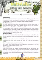 Vorschau - Arbeitsblätter - Mittelalter - Alltag der Bauern - Klasse 6 - Deckblatt