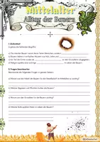 Vorschau - Arbeitsblätter - Mittelalter - Alltag der Bauern - Klasse 6 - Seite 1