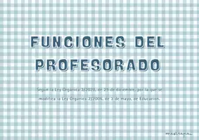 Vista previa - Para docentes: organización, planificación y formación - FUNCIONES DEL PROFESORADO - OPOSICIONES - página 1