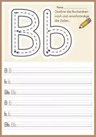 Vorschau - Arbeitsblätter - Buchstabeneinführung Bb 1. Klasse | Minimalistic Edition - Seite 1