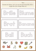 Vorschau - Arbeitsblätter - Buchstabeneinführung Bb 1. Klasse | Minimalistic Edition - Seite 2