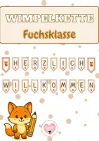 Vorschau - Bildkarten - Wimpelkette Fuchsklasse - Deckblatt