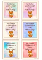Vorschau - Bildkarten - Geburtstagsglückwünsche - Fuchsklasse - Seite 2