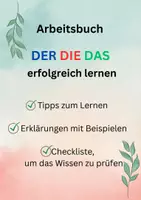 Vorschau - Arbeitsblätter - Arbeitsbuch DER DIE DAS erfolgreich lernen - Deckblatt