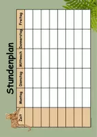 Vorschau - Poster - Vorlagen Stundenplan / Classroom Management - Seite 1