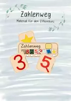 Vorschau - Stationenlernen - Zahlenweg zur Erarbeitung der Zahlen von 0 bis 10 - Deckblatt