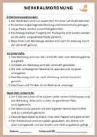 Vorschau - Stundenentwürfe - Werkraumordnung Werkunterricht und TC - Seite 1