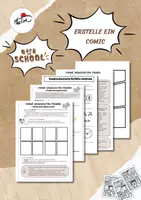 Vorschau - Arbeitsblätter - Back to School - Comic über die Ferien erstellen - Deckblatt