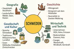 Vorschau - Arbeitsblätter - Arbeitsblätter zum Thema "Schweden" + Lösung & MP3 + Mindmap + Infografik - Seite 2